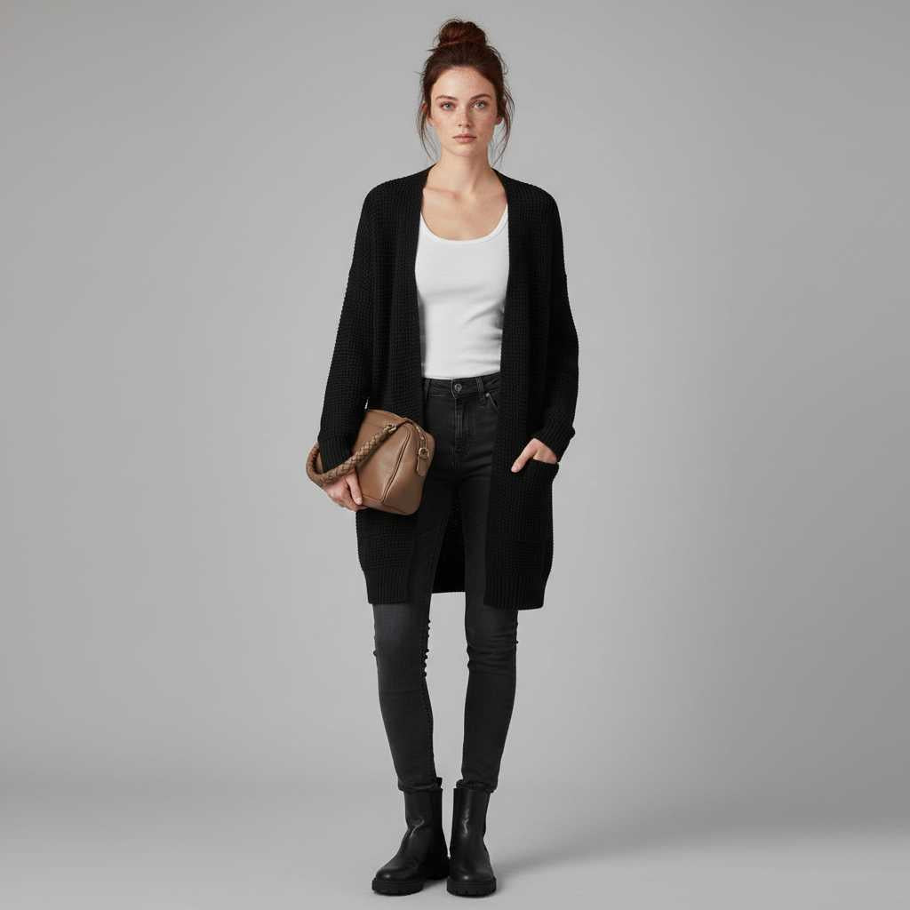 Eleganter Damen Cardigan | Vielseitige Strickjacke