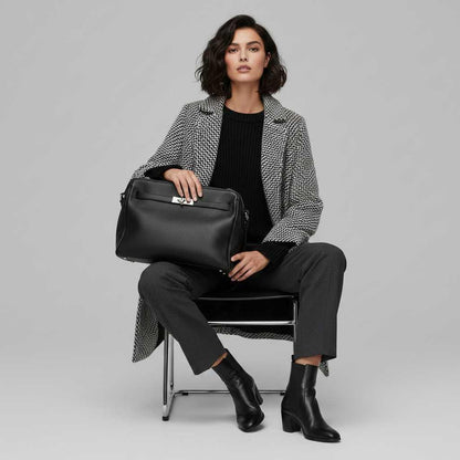 Eleganter Wollmantel Damen Winter | Langer Wintermantel