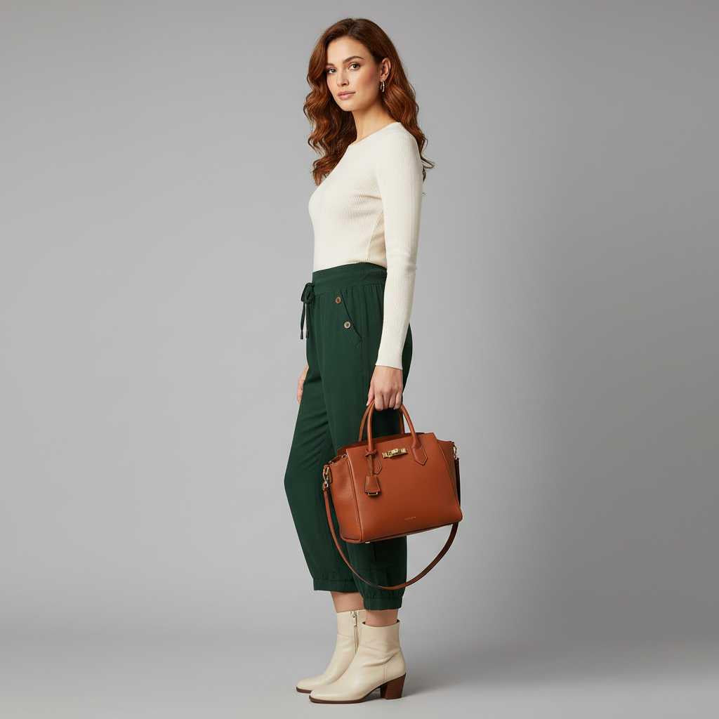 Jana | Freizeithose Damen mit Elastischem Bund und Taschen