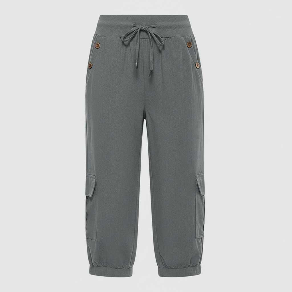 Jana | Freizeithose Damen mit Elastischem Bund und Taschen