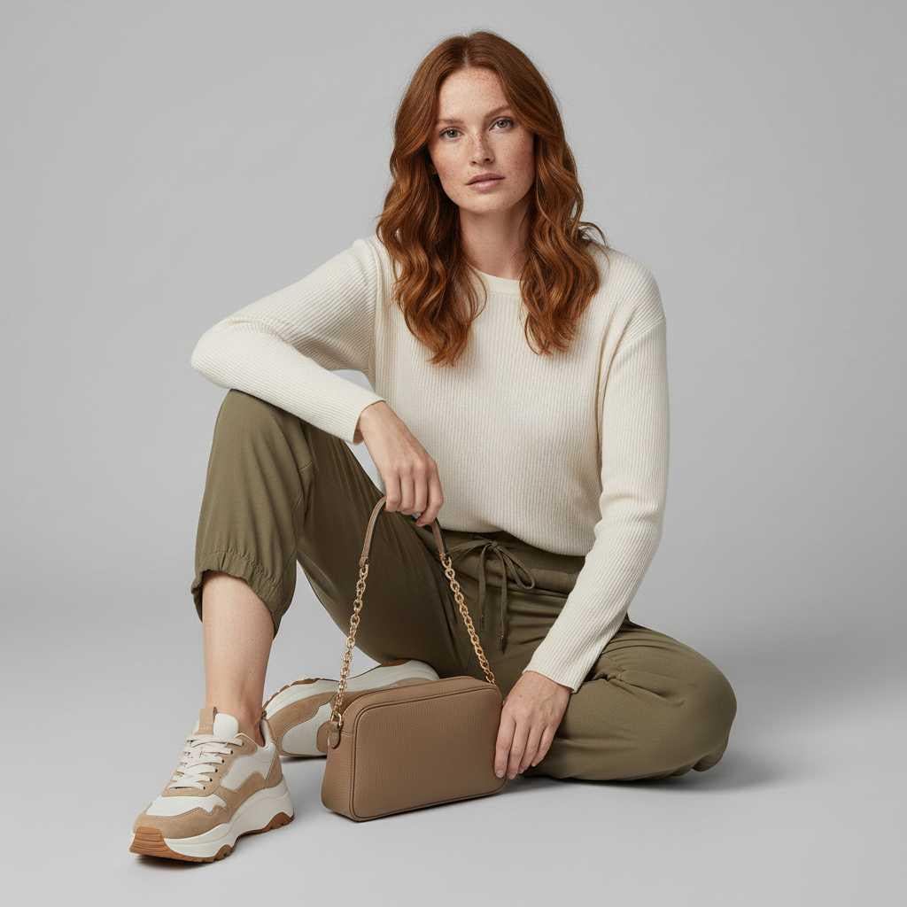 Jana | Freizeithose Damen mit Elastischem Bund und Taschen