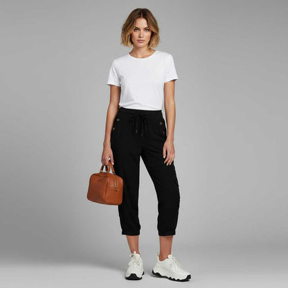 Jana | Freizeithose Damen mit Elastischem Bund und Taschen