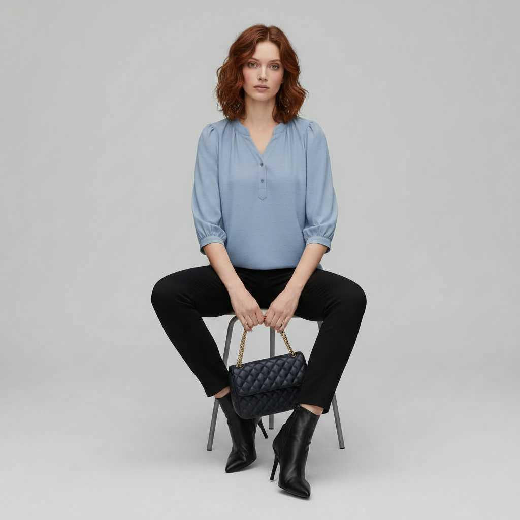 Patchwork Damenbluse | Modische Bluse für Vielseitige Outfits