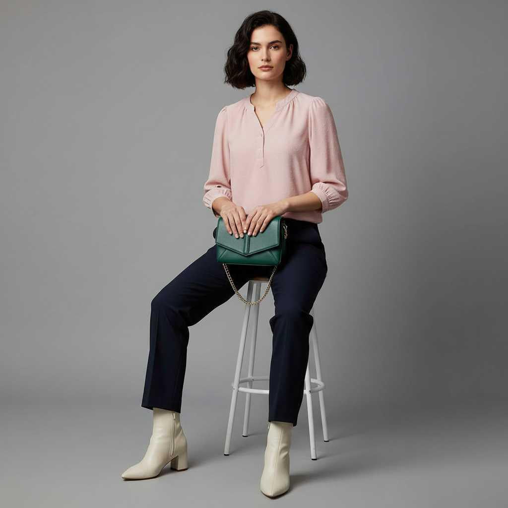 Patchwork Damenbluse | Modische Bluse für Vielseitige Outfits