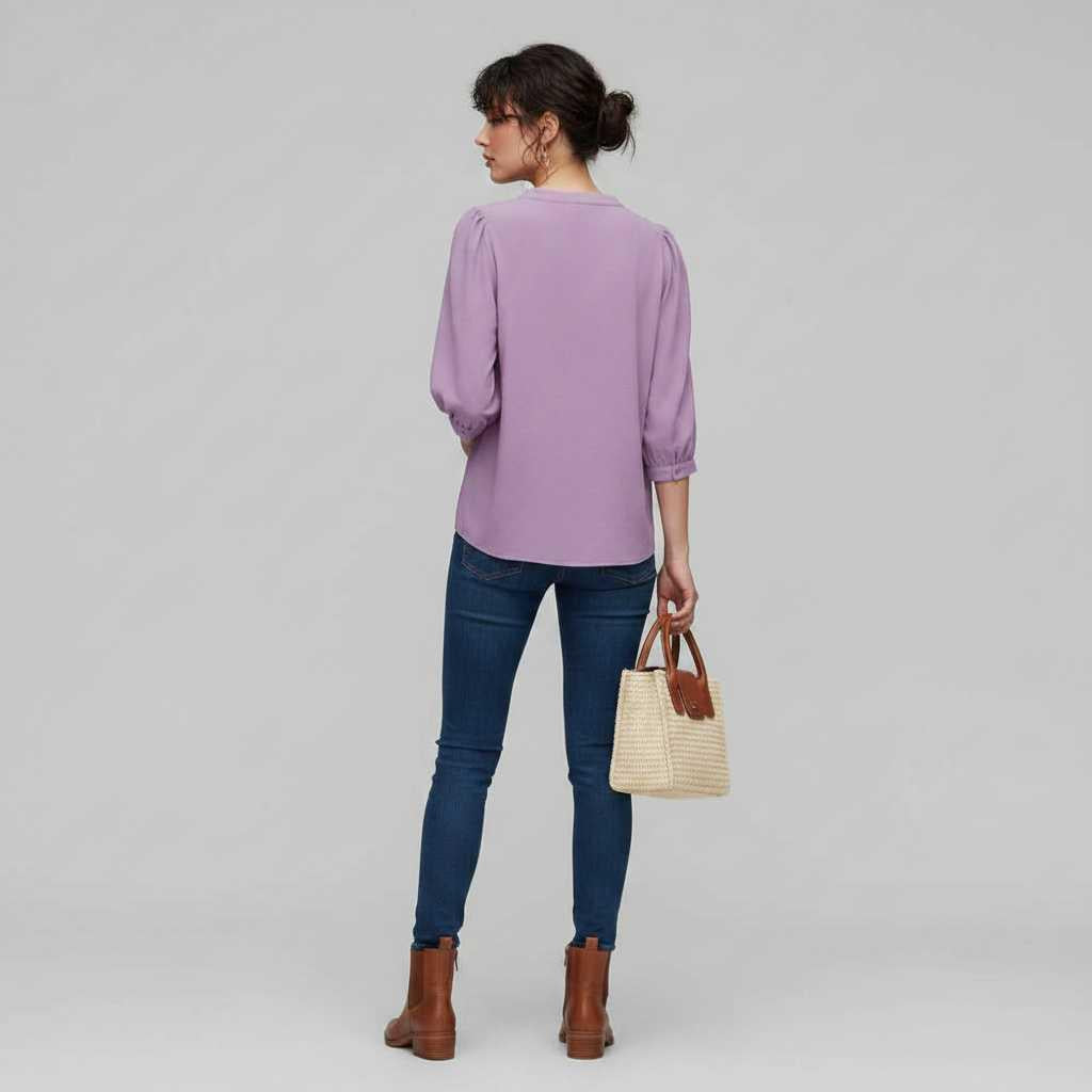 Patchwork Damenbluse | Modische Bluse für Vielseitige Outfits