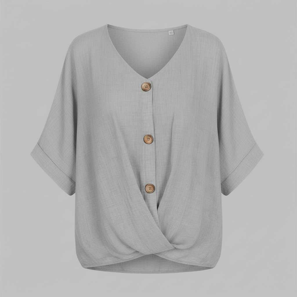 Vielseitige Damenbluse mit V-Ausschnitt | Elegante Bluse