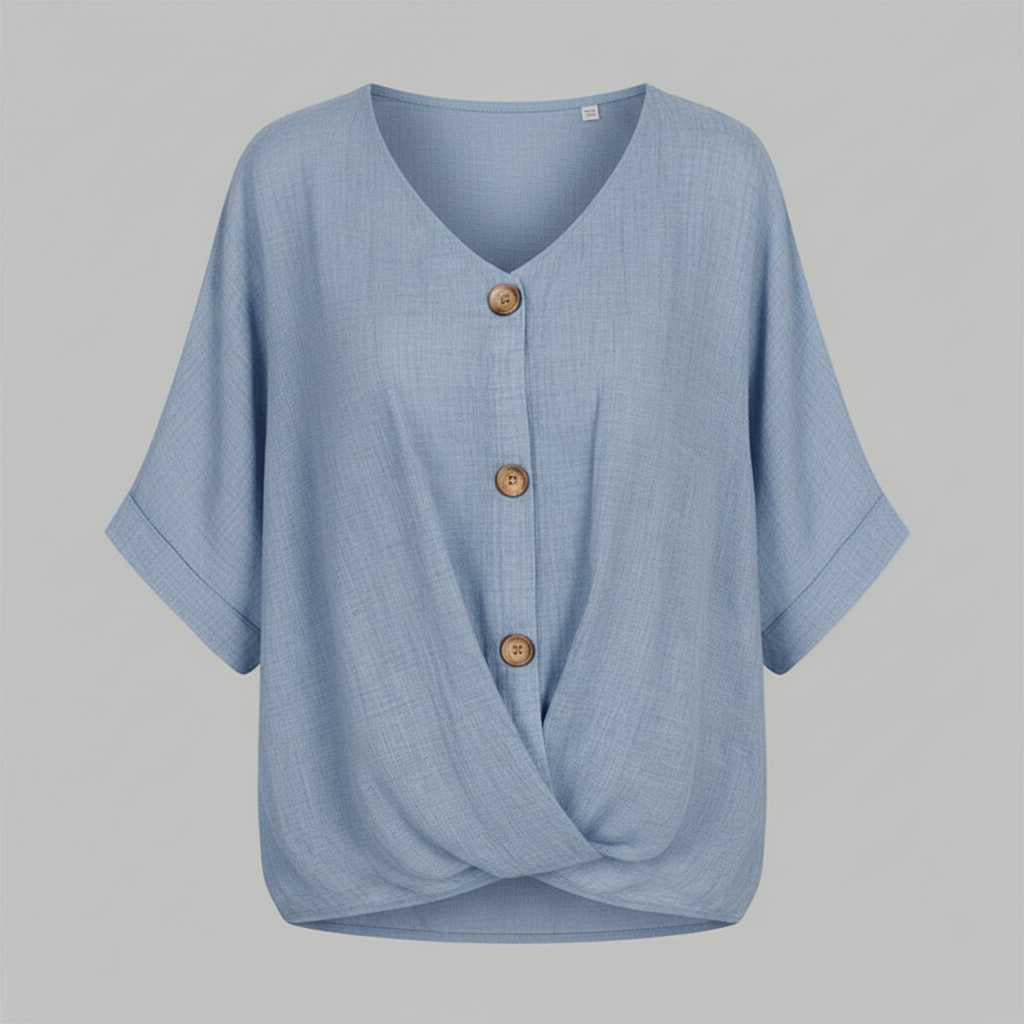 Vielseitige Damenbluse mit V-Ausschnitt | Elegante Bluse