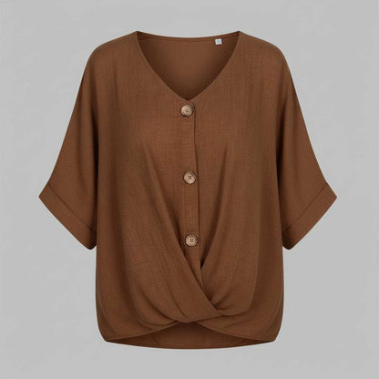 Vielseitige Damenbluse mit V-Ausschnitt | Elegante Bluse