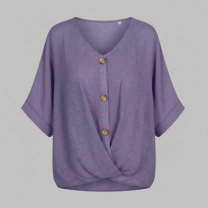 Vielseitige Damenbluse mit V-Ausschnitt | Elegante Bluse